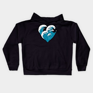 Wave Heart Kids Hoodie